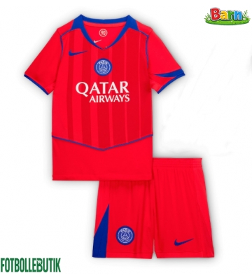 Paris Saint-Germain Tredjeställ Barn 2025-26 Kortärmad (+ Korta byxor)